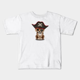 Cute Baby Leopard Cub Pirate Kids T-Shirt